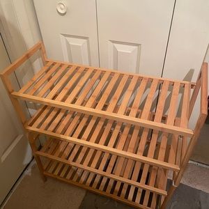 Wood shoe rack Two piece